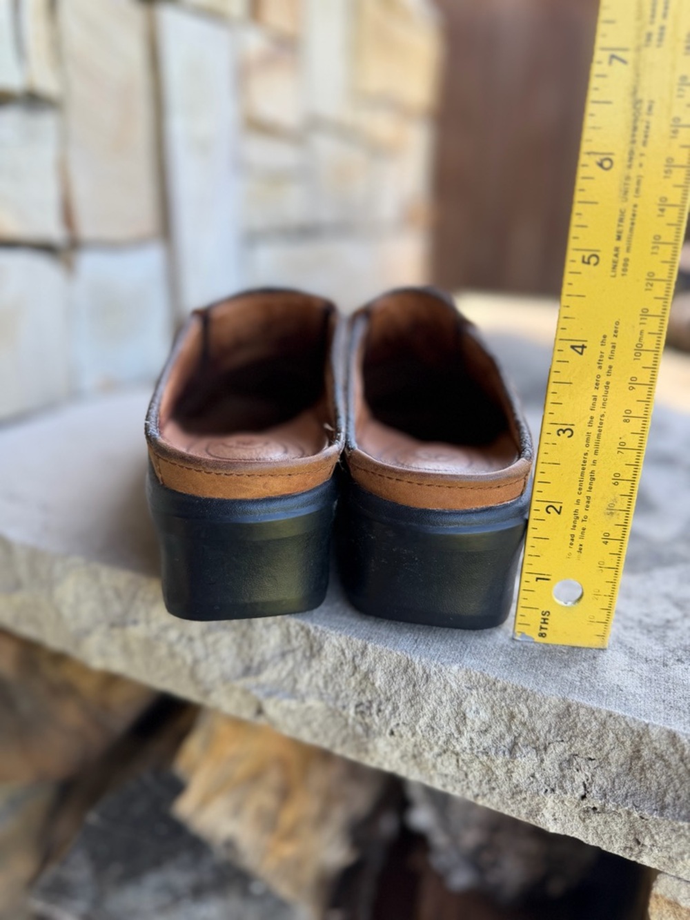 Ariat Mendocino Tan Leather Tassel Slip-On Clogs Sz- 7.5B. Y - Picture 8 of 12